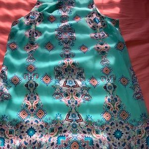 Woman floral multi colored dress